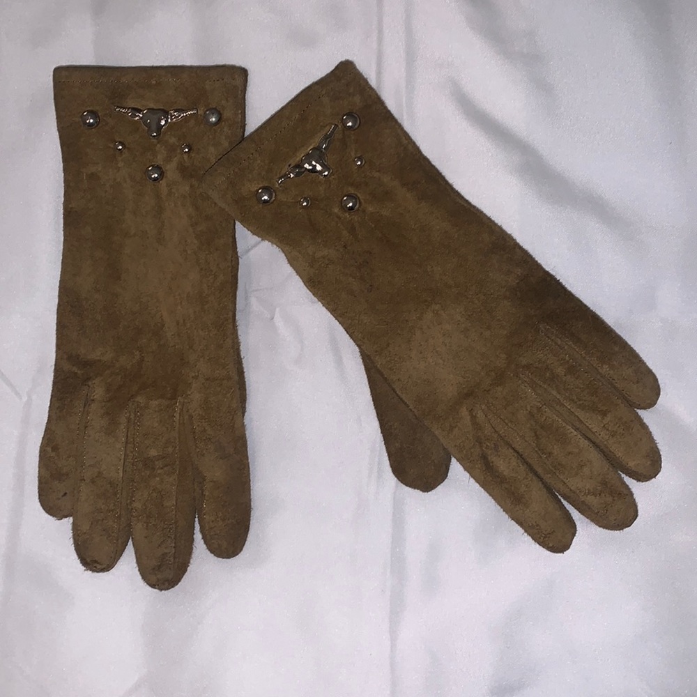 Carolina Amato Western Leather Work Gloves